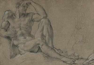 Hercules Resting by Annibale Carracci